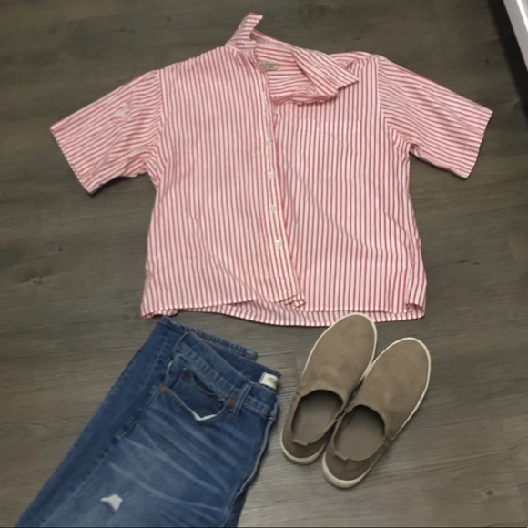 L.L. Bean Tops - LL bean striped boyfriend style t shirt